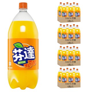 FANTA 芬達 橘子汽水, 2L, 24瓶