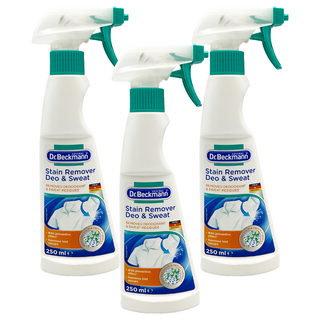 Dr.Beckmann 貝克曼博士 除汗漬異味全效噴劑 德國原裝 消除汗漬 瓦解頑固異味, 250ml, 3瓶