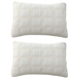 E-ROU 伊柔寢飾 可水洗吐司QQ枕, 米白色, 2個