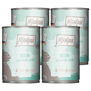 MjAMjAM 魔力喵 迷幻喵主食罐 36 好火雞 + 鮭魚油 400g, 4罐