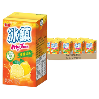 TAISUN 泰山 冰鎮檸檬紅茶, 250ml, 24入
