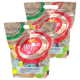 美元蜜餞 單粒提袋系列 綠茶梅, 方便攜帶，不沾手, 旅遊時最佳的良伴, 600g, 2袋