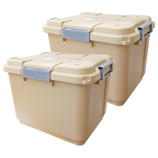 KEYWAY 聯府 SUV 多功能滑輪整理箱 TK-603, 卡其色, 2個