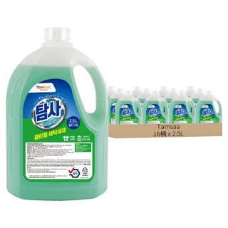 Tamsaa Clean Gel 洗衣精 一般/滾筒洗衣機兼用, 2.5L, 16桶