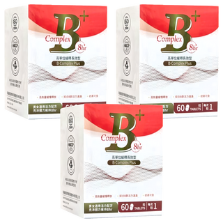 Dolican 多立康 維生素B群緩釋膜衣錠 男女適用配方 高劑量緩慢釋放 活力滿滿, 60顆, 3盒