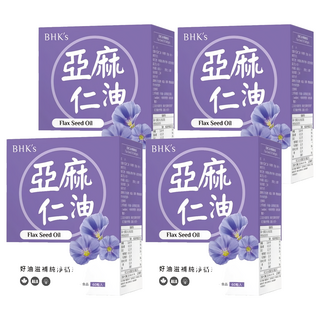 BHK's 亞麻仁油 軟膠囊, 60顆, 4盒