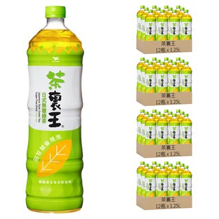 茶裏王 日式無糖綠茶 單細胞生茶萃取技術 回甘如現泡, 1.25L, 48瓶
