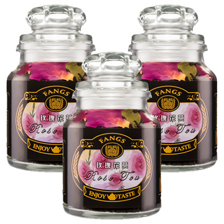 FANGS 方氏 玫瑰花茶, 230公克/袋, 60g, 1瓶, 3罐
