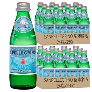 SANPELLEGRINO 聖沛黎洛 天然氣泡礦泉水 平行輸入, 250ml, 48瓶