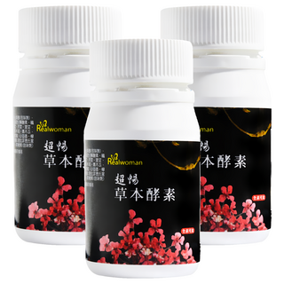 REALWOMAN 美妍世家 超暢草本酵素錠, 80顆, 3罐