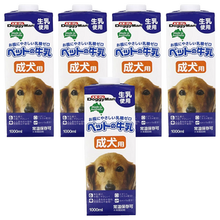 DoggyMan 多格漫 澳洲犬用牛奶 成犬用, 生乳, 1L, 5罐