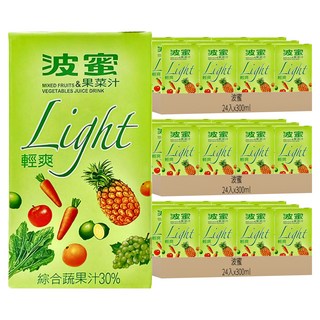 波蜜 清爽果菜汁, 300ml, 72入
