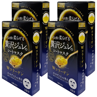 utena 佑天蘭 黃金果凍面膜 W膠原蛋白 W蜂王乳 W玻尿酸, 3片, 4盒