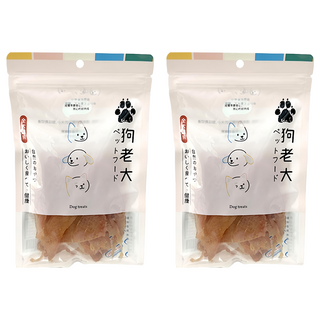 狗老大 寵物零食, 2包, 香軟雞胸肉片, 100g