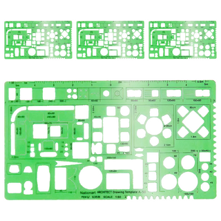 Nationart A50 傢俱板 1:50, 綠色, 4個