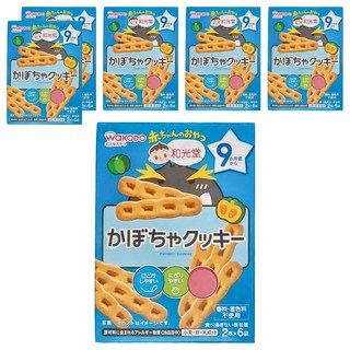 WaKODO 和光堂 南瓜餅乾 9個月以上寶寶適用, 6盒, 57.6g