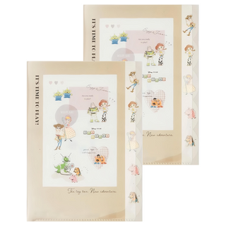 TOY STORY 玩具總動員 返校日多層文件夾 共5個夾層 31 x 22.5cm, 棕色, 2個