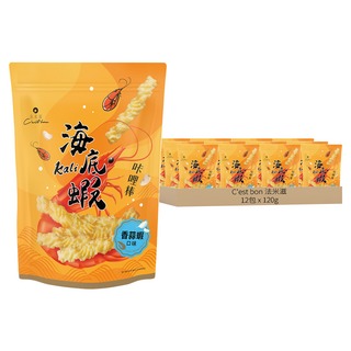 C'est bon 法米滋 卡哩棒 香蒜蝦口味 12包, 120g
