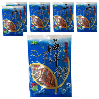 海洋館 黑胡椒鱈魚風味 美味魚肉零食, 60g, 6包