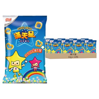 聯華食品 滿天星 原味, 童年回憶 酥脆可口, 32g, 12包