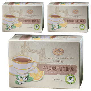Magnet 曼寧 有機經典伯爵紅茶 20包/盒 (3盒) - 台灣直送, 2g