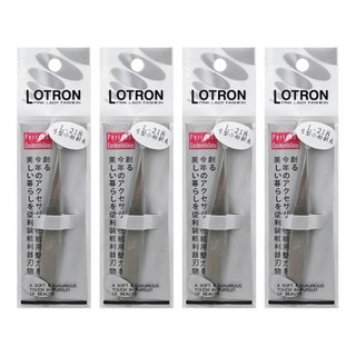 LOTRON 弓型小粉刺夾 L-218 8 x 0.7 x 0.2 cm, 銀色, 4個