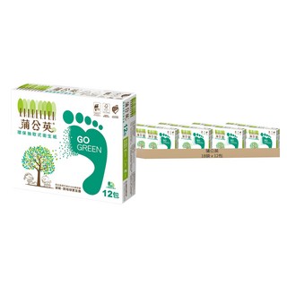 蒲公英 環保抽取衛生紙 100%再生紙漿製造 72入, 12包, 18袋