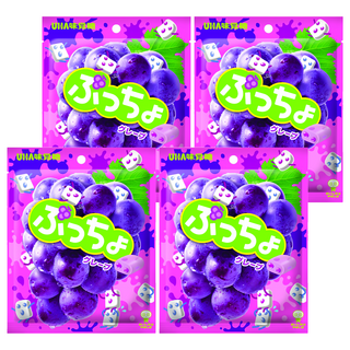 UHA 味覺糖 普超軟糖 葡萄味, 50g, 4袋