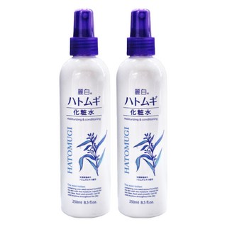 KUMANO 熊野油脂 麗白薏仁化妝水噴霧 250ml, 高保濕成分w透明質酸+膠原蛋白, 敏感肌適用, 2瓶