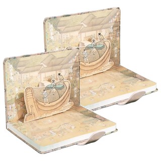 蕉蕉購物 磁扣筆記本, 2本, 清明上河圖