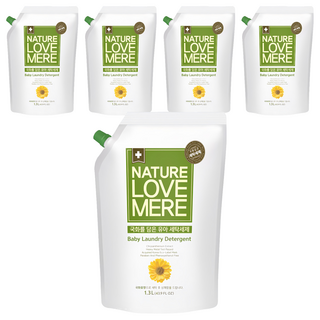 NATURE LOVE MERE 林貝兒潔淨洗衣精, 1.3L, 5包