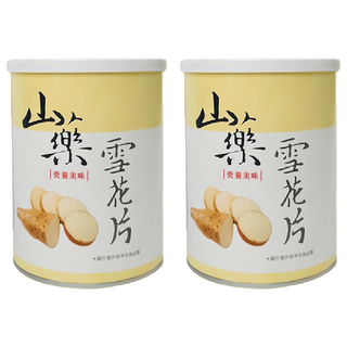 田野仕 山藥雪花片, 100%台灣本土山藥製作, 220g, 2罐