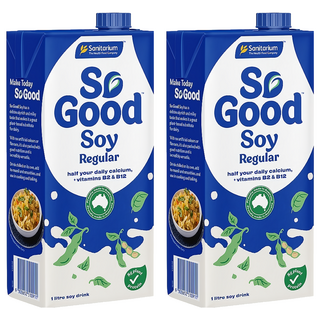 So Good Basic系列 原味豆奶 植物奶 全素可食, 2瓶, 1L