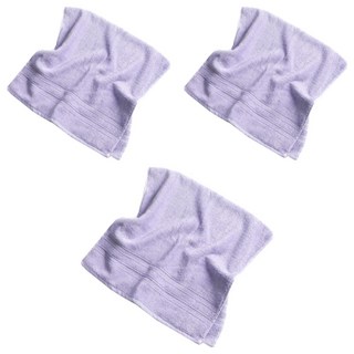 non-no 儂儂 細柔浴巾 棉紗, 吸水快乾 親膚柔軟, 紫色, 3條