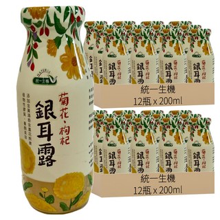 統一生機 菊花枸杞銀耳露, 200ml, 24瓶