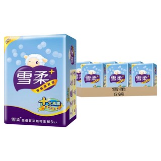 雪柔 金優質平版衛生紙, 6包, 6袋