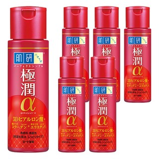 Hadalabo 肌研 極潤α化妝水 濃潤型 高保濕 改善細紋x黑斑對策, 170ml, 6瓶