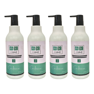 SSUNE 植感原翠護髮 綠色 修護毛躁 柔順亮澤, 800ml, 4瓶