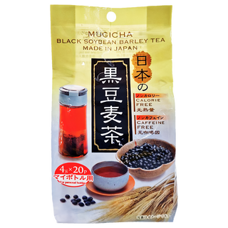 SANEI KOSAN 三榮興產 黑豆麥茶, 日本產, 無咖啡因, 無熱量, 4g x 20包, 1袋