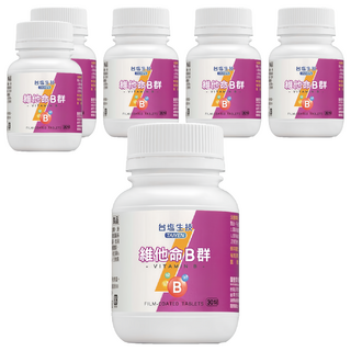 TAIYEN 台塩生技 維他命B群膜衣錠, 30錠, 6罐