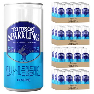 Tamsaa 原味氣泡水, 190ml, 120罐