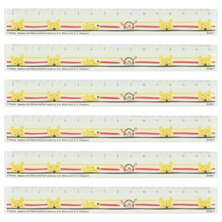sun-star 小熊維尼直尺 15cm, 維尼與跳跳虎, 6支
