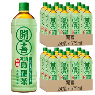 開喜 凍頂烏龍茶 無糖, 575ml, 48瓶