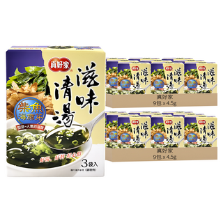 真好家 柴魚海帶嫩芽湯, 18包, 4.5g