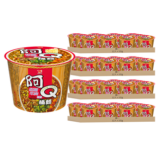 統一 阿Q桶麵 紅椒牛肉風味 101g, 48入