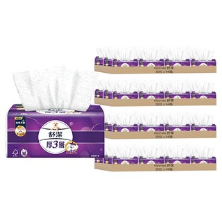Kleenex 舒潔 厚三層抽取衛生紙 竹炭萃取, 94抽, 120包