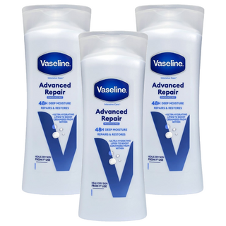 Vaseline 凡士林 潤膚乳液 無香精, 400ml, 3瓶