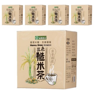 蔴鑽農坊 黑琵三色糙米茶, 5個, 13g, 10個裝