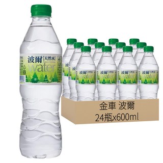 金車 波爾 天然水, 600ml, 24瓶
