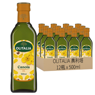 OLITALIA 奧利塔 頂級芥花油, 500ml, 12瓶